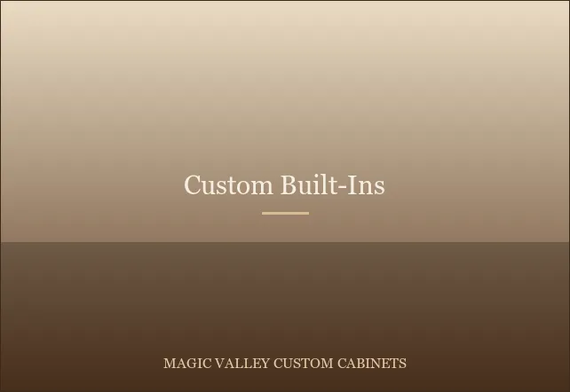 Custom Built-Ins in Twin Falls, Idaho