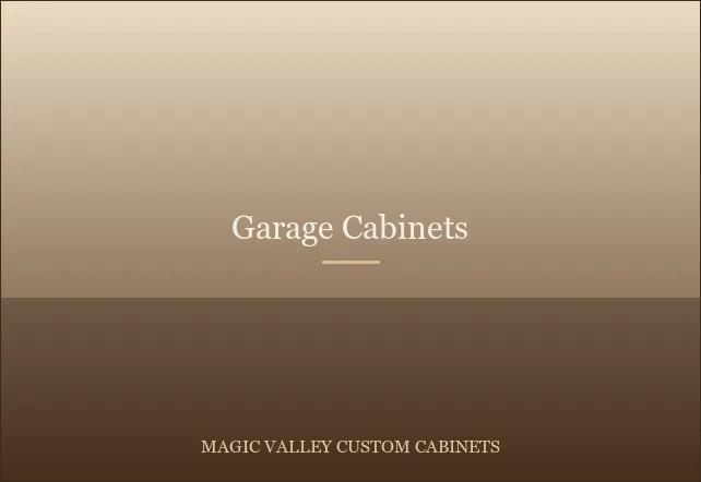 Garage Cabinets in Twin Falls, Idaho