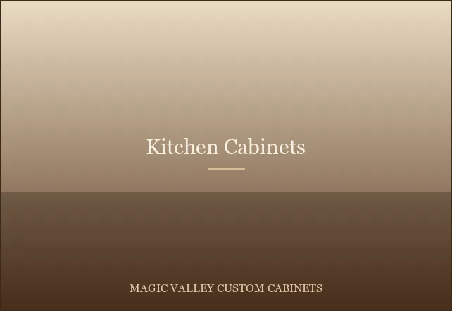 Custom Kitchen Cabinets in Twin Falls, Idaho